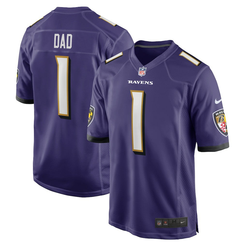 Number 1 Dad  Game Jersey - Baltimore Ravens Jerseys
