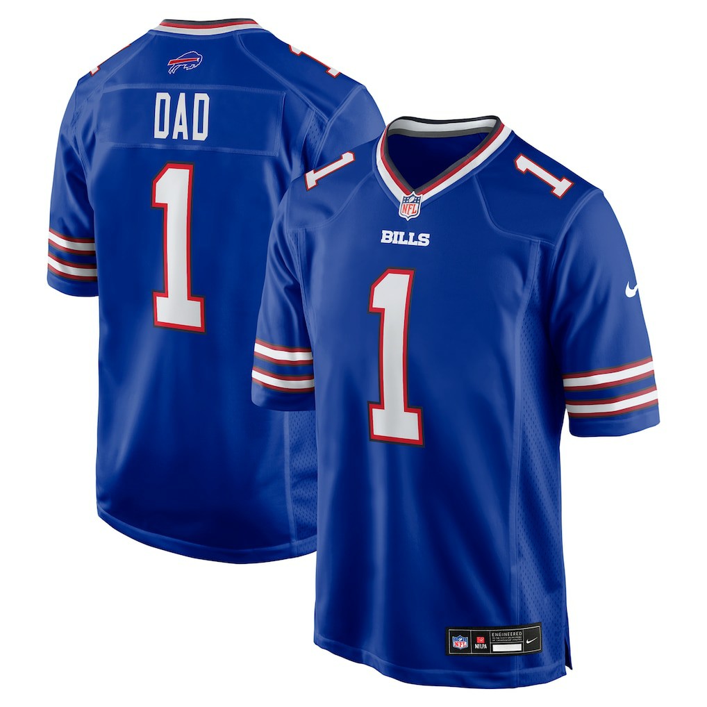 Number 1 Dad  Game Jersey - Buffalo Bills Jerseys