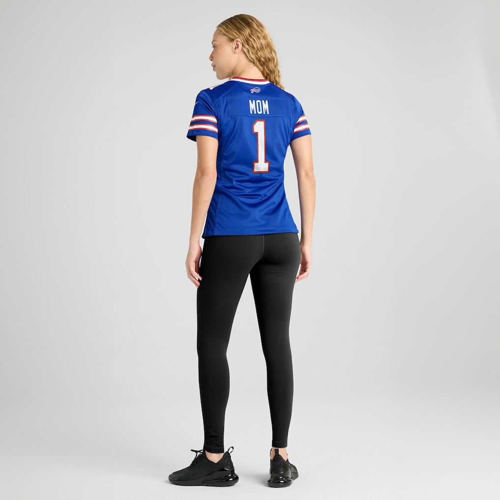 Number 1 Mom  Women's Game Jersey - Buffalo Bills Jerseys