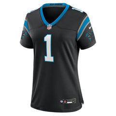 Number 1 Mom  Women's Game Jersey - Carolina Panthers Jerseys