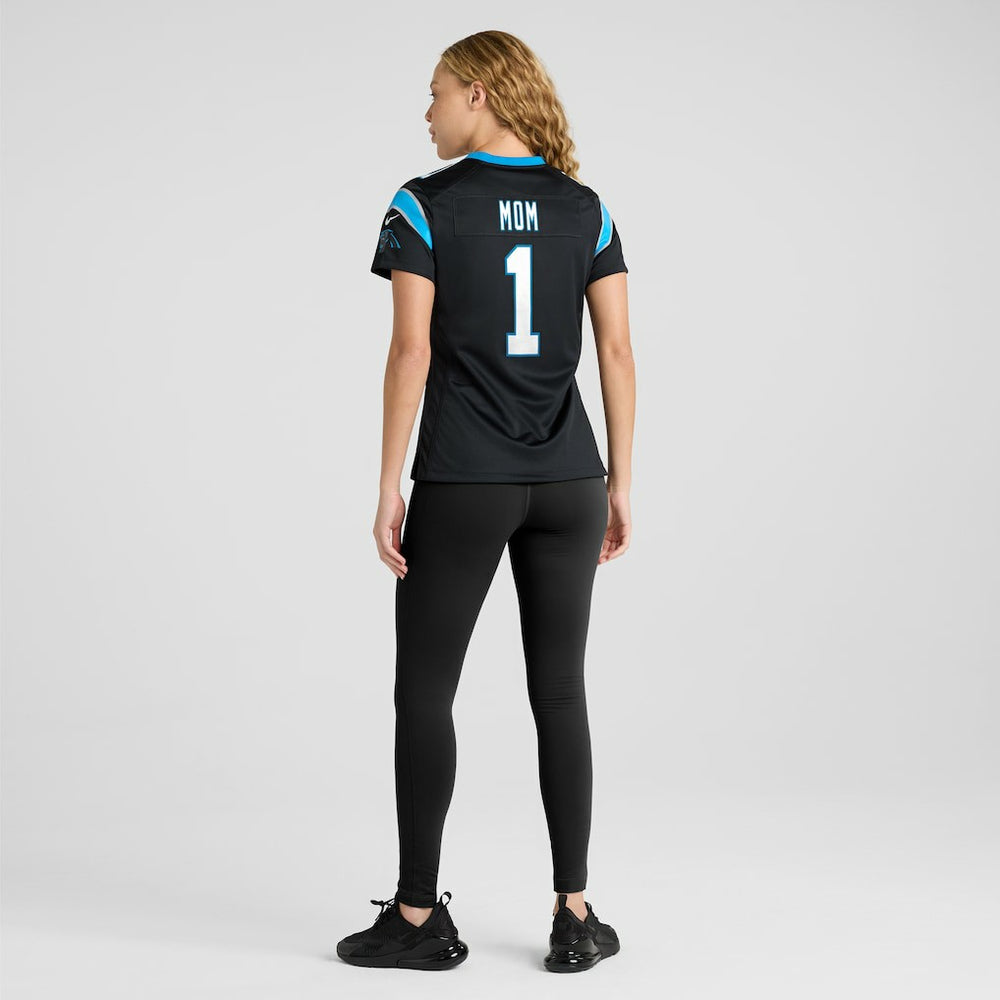 Number 1 Mom  Women's Game Jersey - Carolina Panthers Jerseys