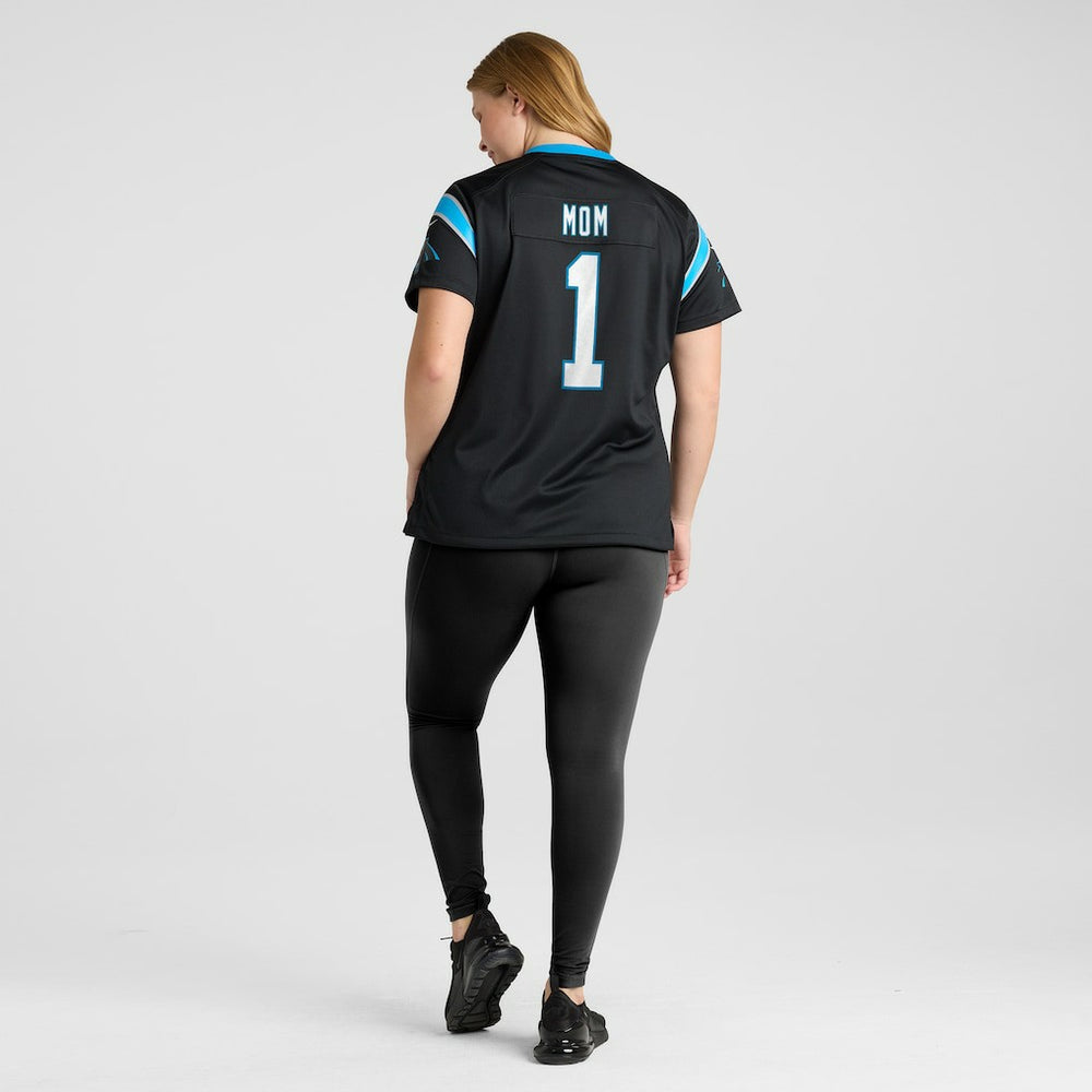 Number 1 Mom  Women's Game Jersey - Carolina Panthers Jerseys