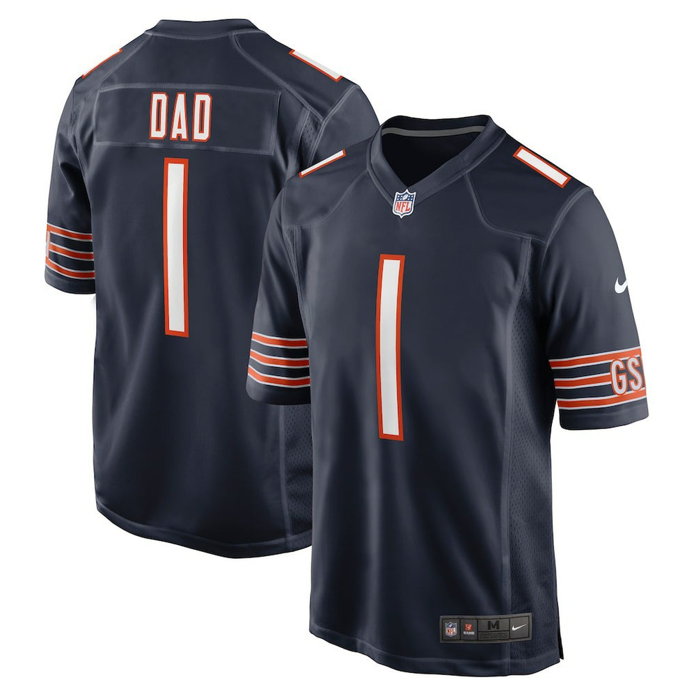 Number 1 Dad  Game Jersey - Chicago Bears Jerseys