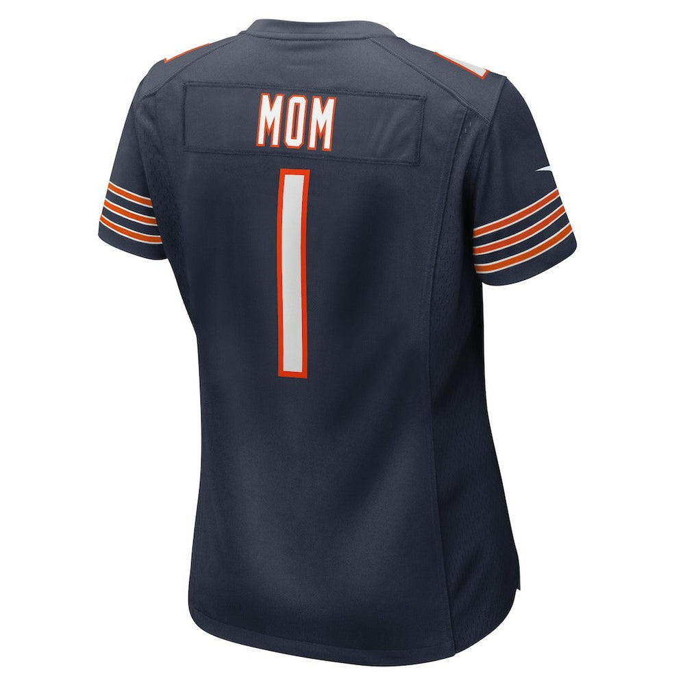 Number 1 Mom  Women's Game Jersey - Chicago Bears Jerseys