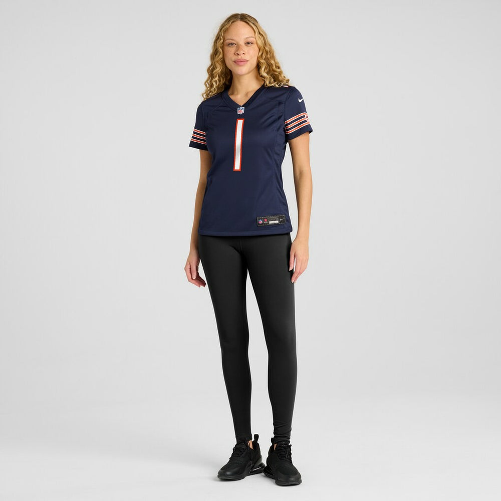 Number 1 Mom  Women's Game Jersey - Chicago Bears Jerseys