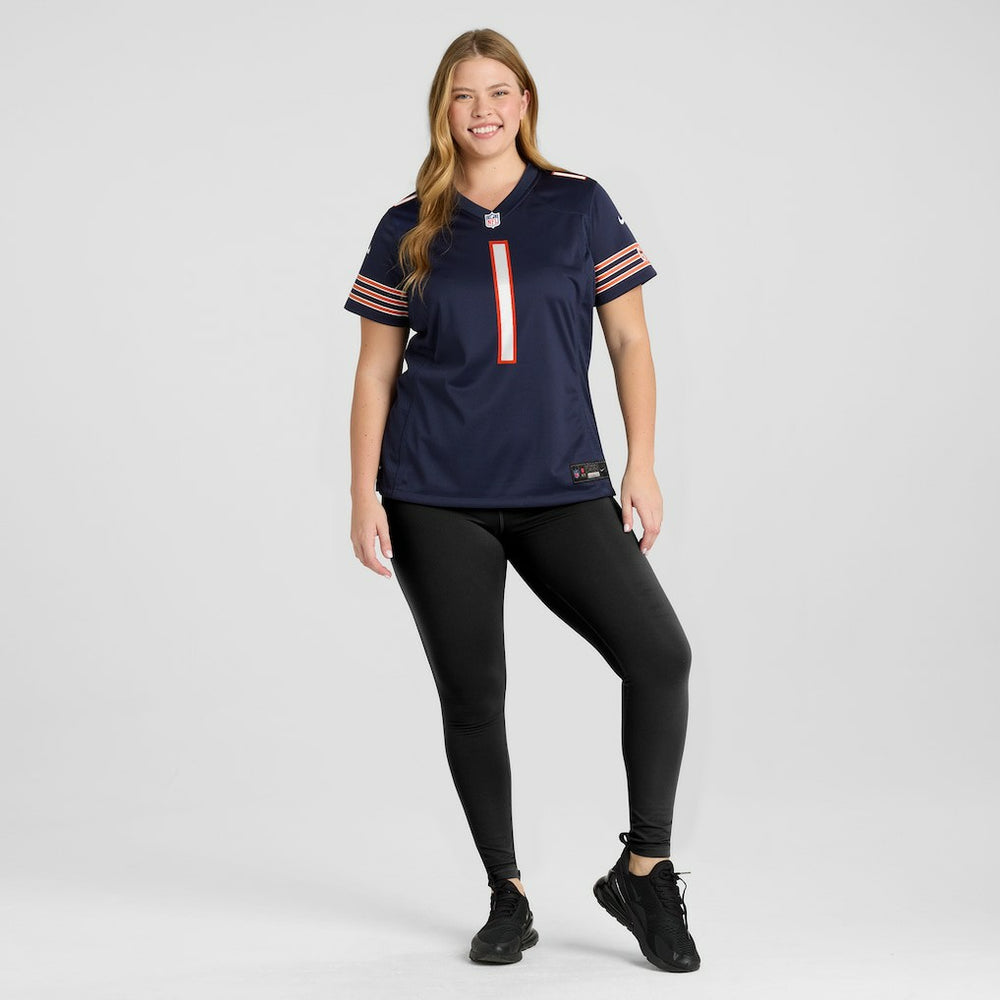 Number 1 Mom  Women's Game Jersey - Chicago Bears Jerseys