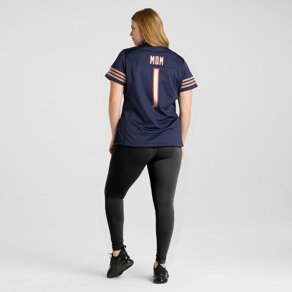 Number 1 Mom  Women's Game Jersey - Chicago Bears Jerseys