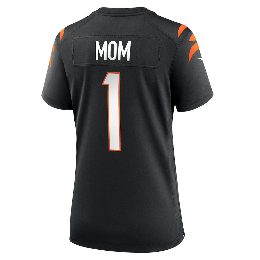 Number 1 Mom  Women's Game Jersey - Cincinnati Bengals Jerseys