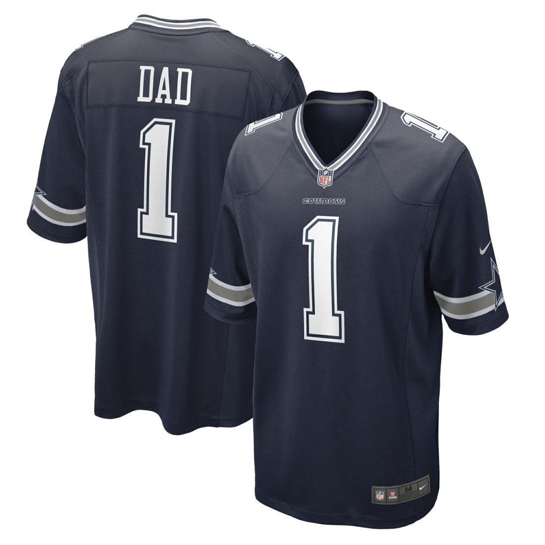Number 1 Dad  Game Jersey - Dallas Cowboys Jerseys