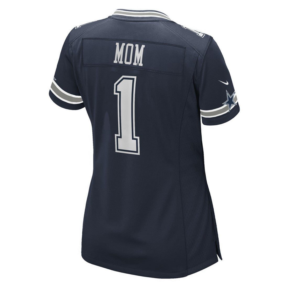 Number 1 Mom  Women's Game Jersey - Dallas Cowboys Jerseys