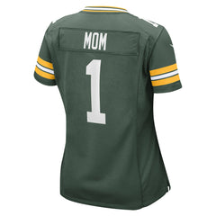 Number 1 Mom  Women's Game Jersey - Green Bay Packers Jerseys