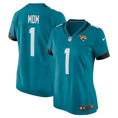 Number 1 Mom  Women's Game Jersey - Jacksonville Jaguars Jerseys