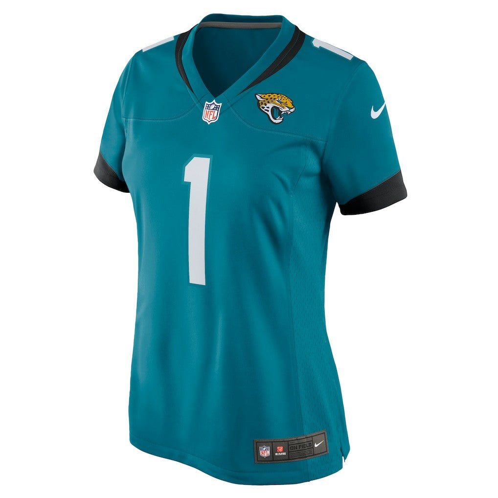 Number 1 Mom  Women's Game Jersey - Jacksonville Jaguars Jerseys