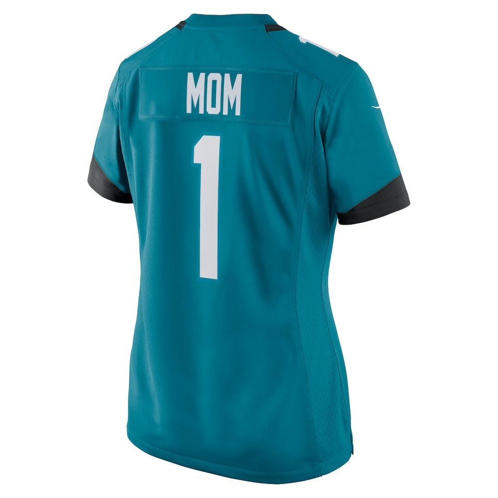 Number 1 Mom  Women's Game Jersey - Jacksonville Jaguars Jerseys