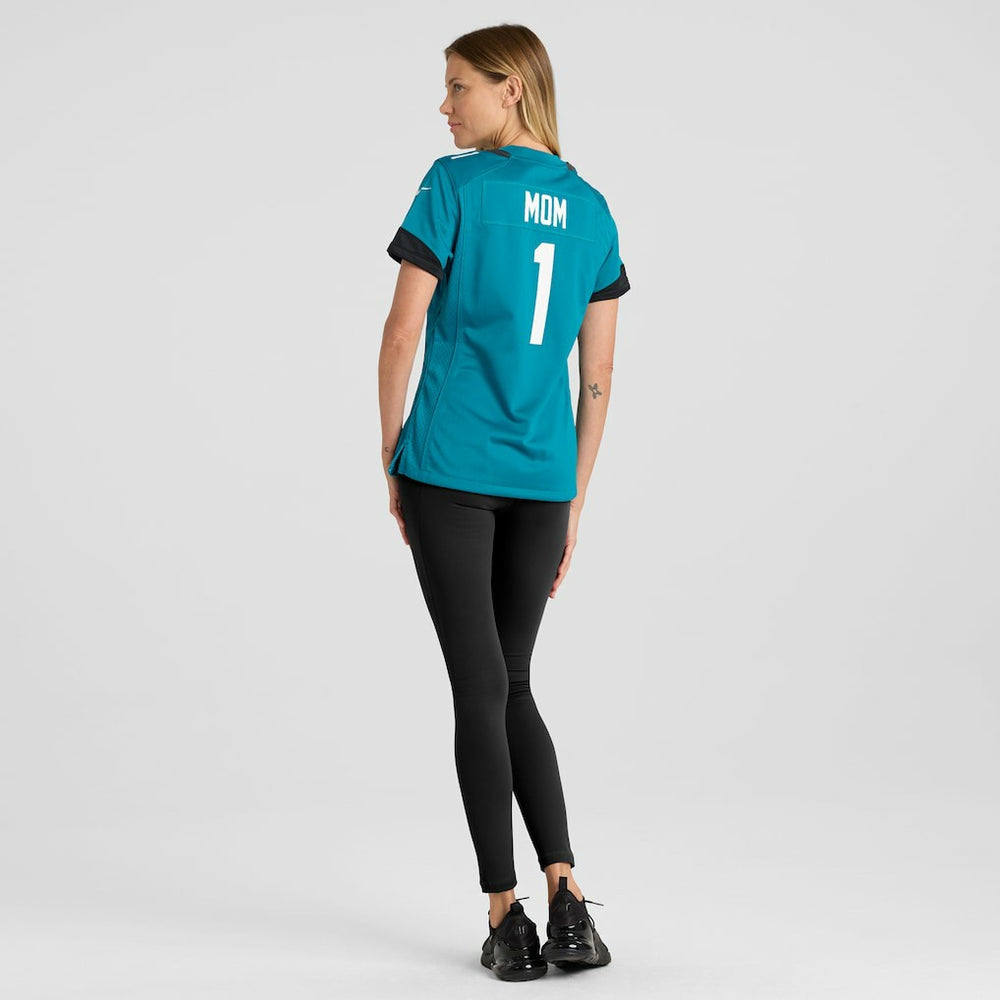 Number 1 Mom  Women's Game Jersey - Jacksonville Jaguars Jerseys