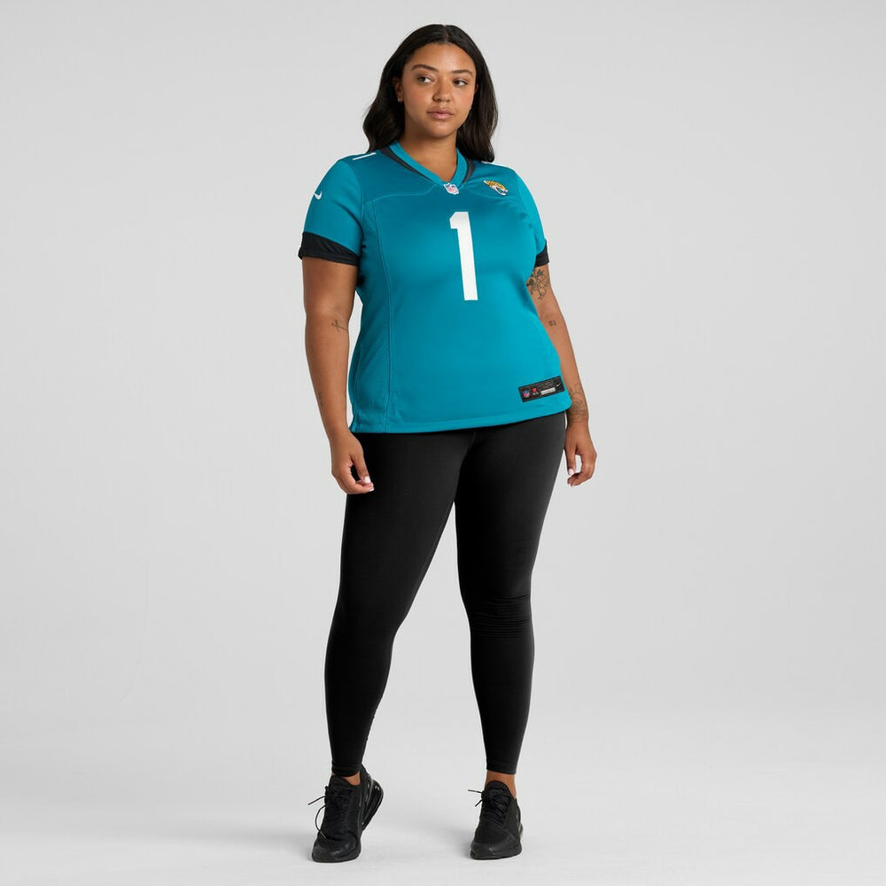 Number 1 Mom  Women's Game Jersey - Jacksonville Jaguars Jerseys