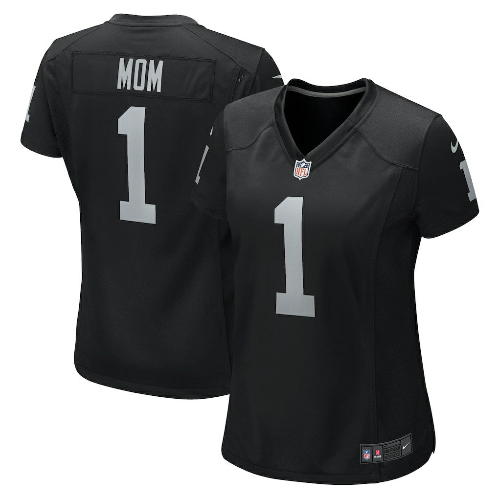Number 1 Mom  Women's Game Jersey - Las Vegas Raiders Jerseys