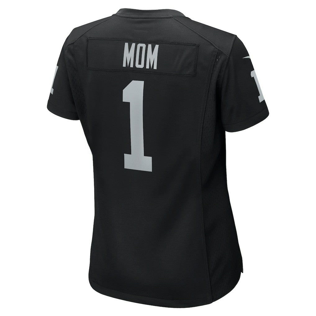 Number 1 Mom  Women's Game Jersey - Las Vegas Raiders Jerseys