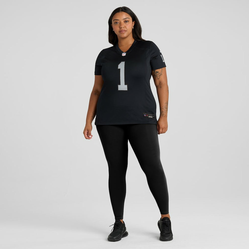 Number 1 Mom  Women's Game Jersey - Las Vegas Raiders Jerseys