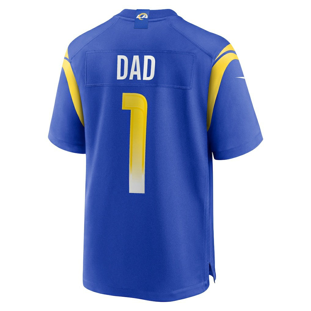 Number 1 Dad  Game Jersey - Los Angeles Rams Jerseys