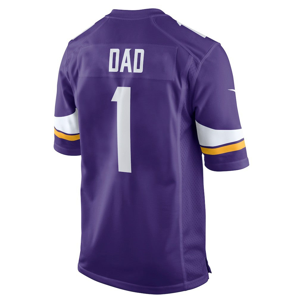 Number 1 Dad  Game Jersey - Minnesota Vikings Jerseys