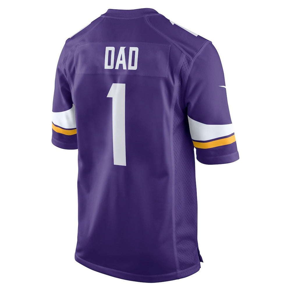 Number 1 Dad  Game Jersey - Minnesota Vikings Jerseys