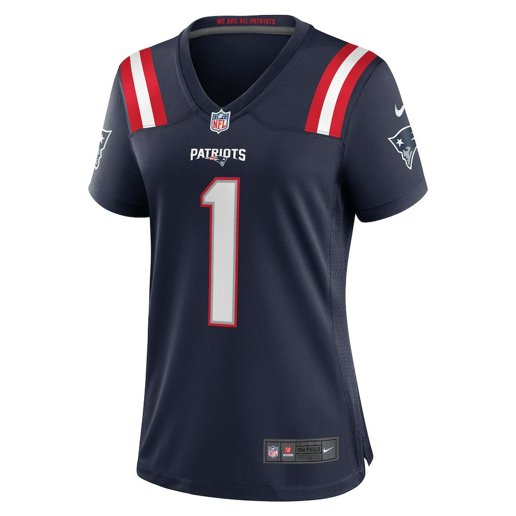 Number 1 Mom  Women's Game Jersey - New England Patriots Jerseys