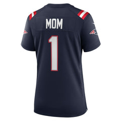 Number 1 Mom  Women's Game Jersey - New England Patriots Jerseys