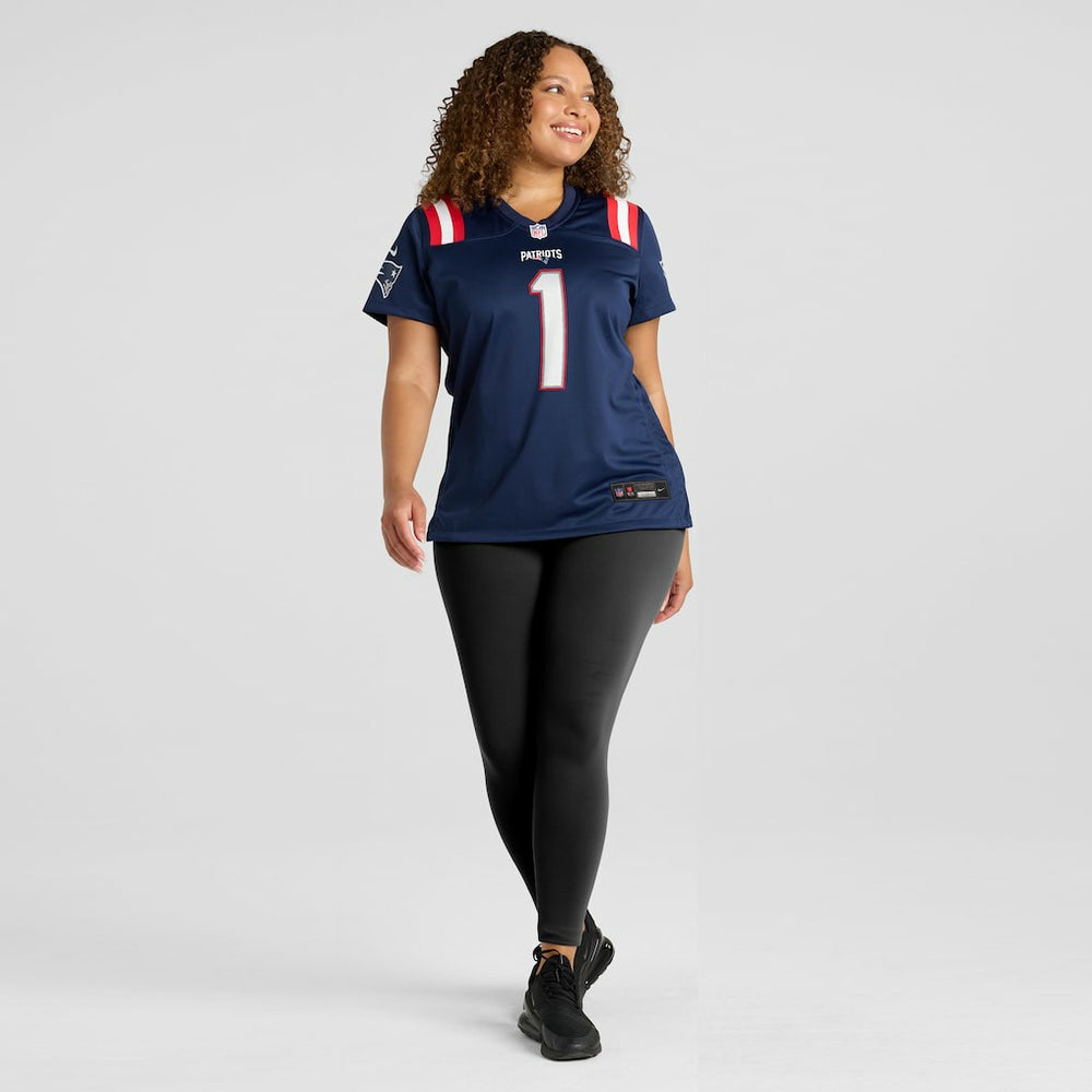 Number 1 Mom  Women's Game Jersey - New England Patriots Jerseys