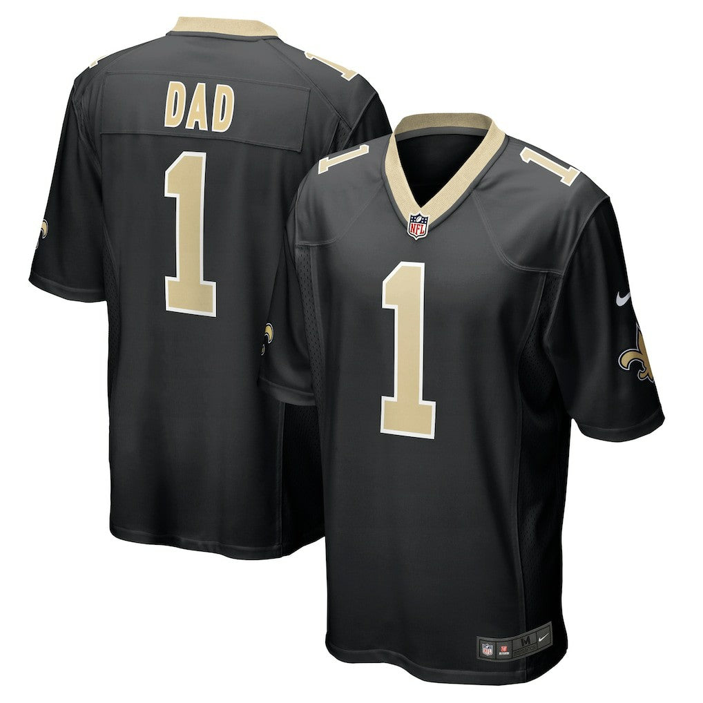 Number 1 Dad  Game Jersey - New Orleans Saints Jerseys