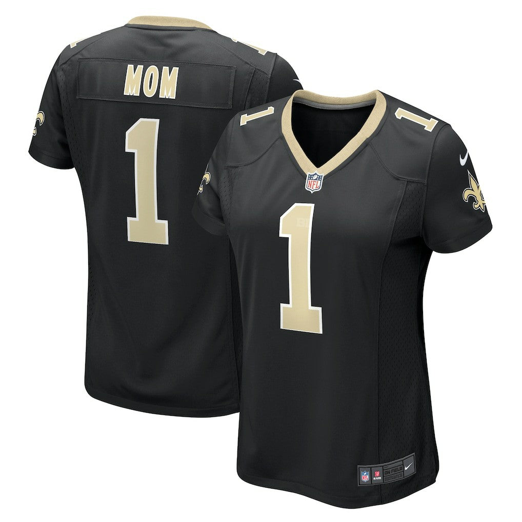 Number 1 Mom  Women's Game Jersey - New Orleans Saints Jerseys