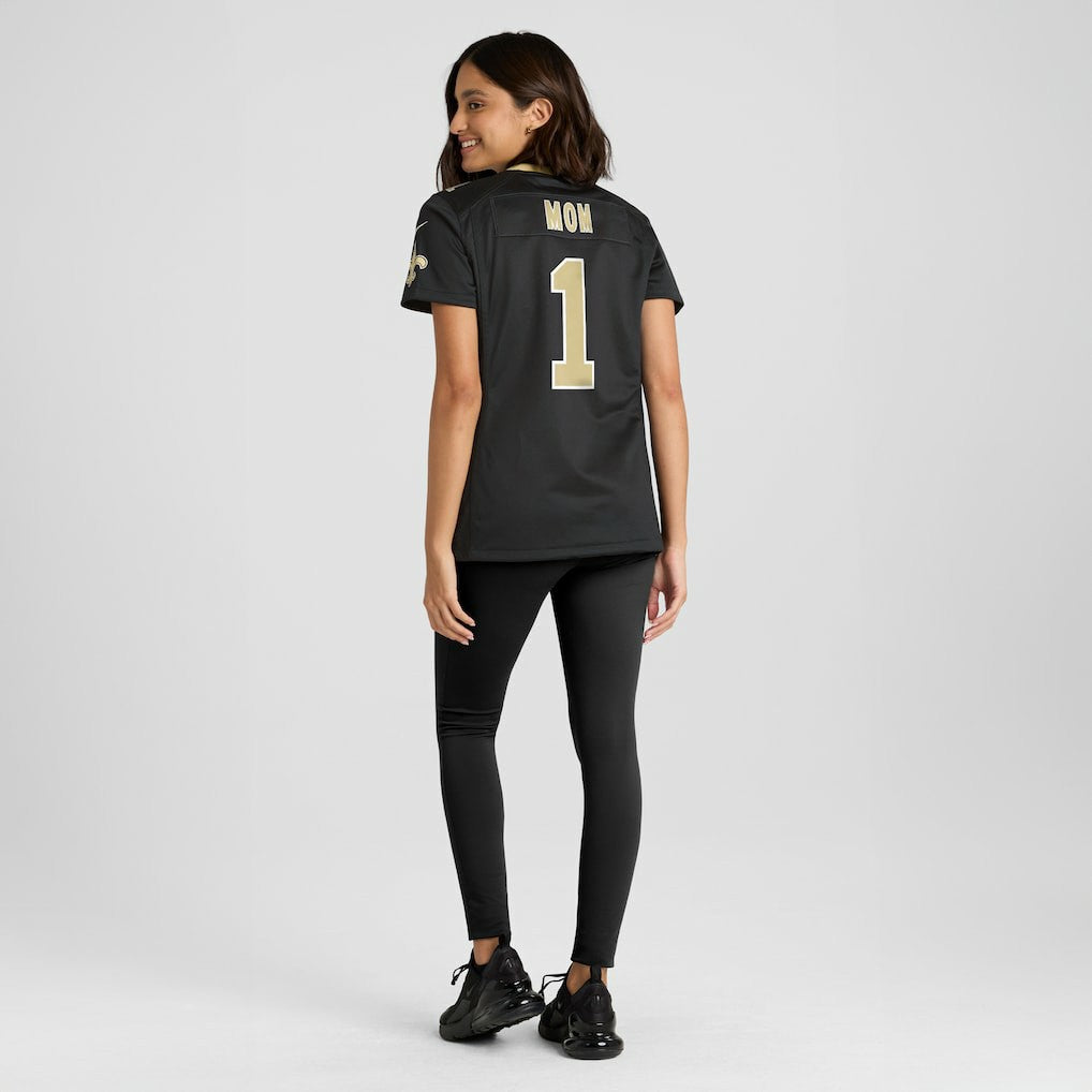 Number 1 Mom  Women's Game Jersey - New Orleans Saints Jerseys