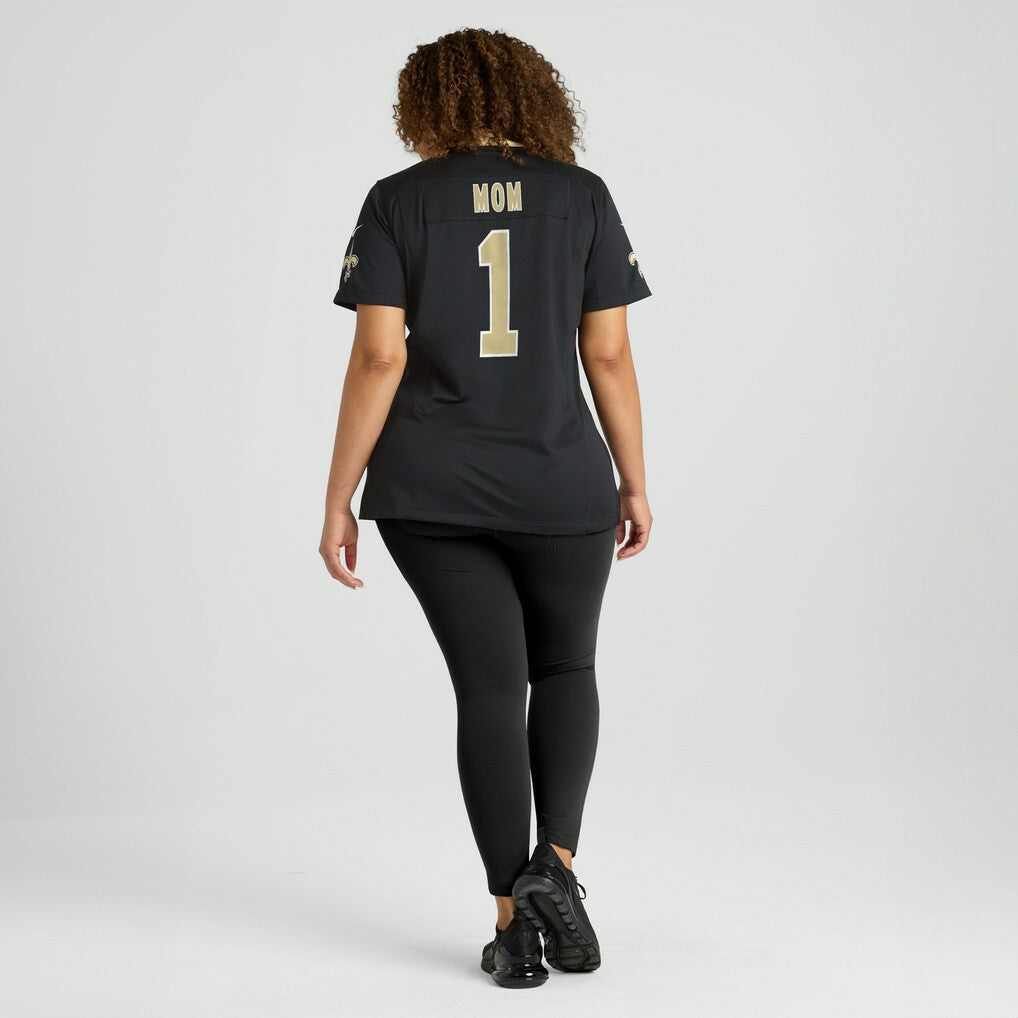 Number 1 Mom  Women's Game Jersey - New Orleans Saints Jerseys