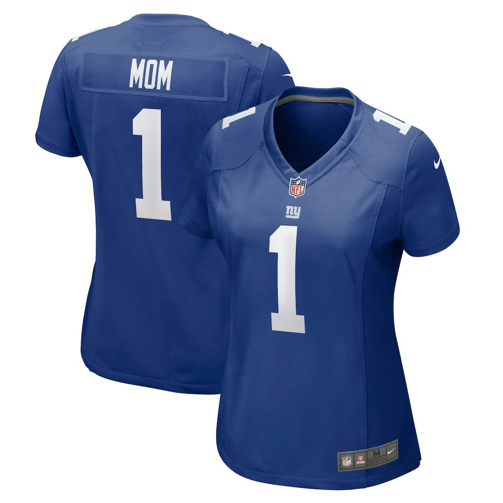 Number 1 Mom  Women's Game Jersey - New York Giants Jerseys