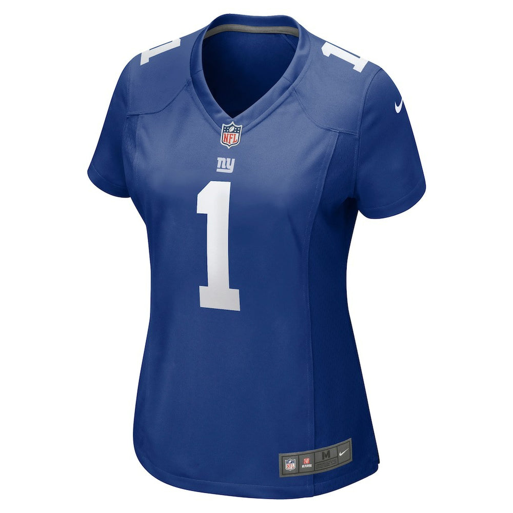 Number 1 Mom  Women's Game Jersey - New York Giants Jerseys