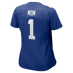 Number 1 Mom  Women's Game Jersey - New York Giants Jerseys