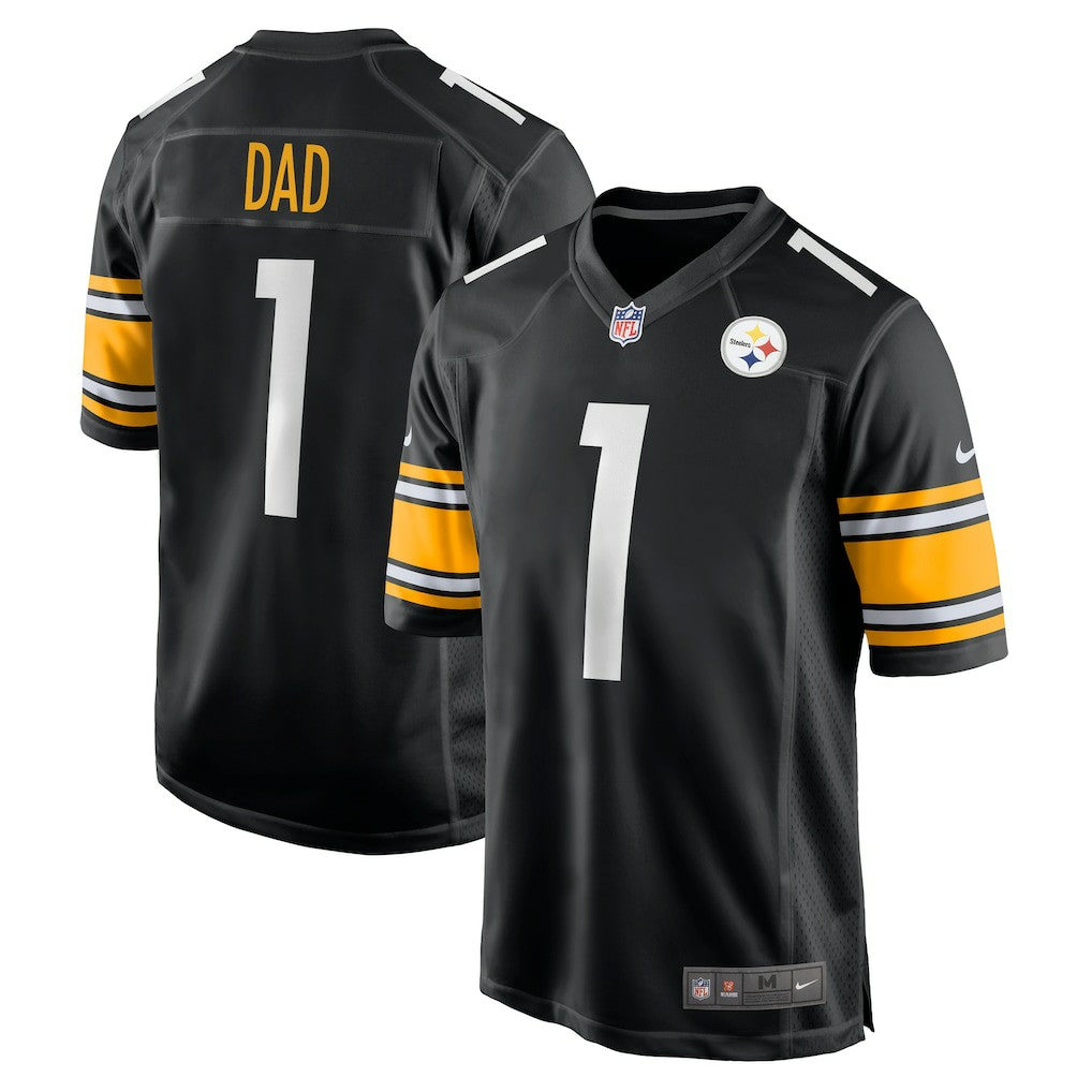 Number 1 Dad  Game Jersey - Pittsburgh Steelers Jerseys