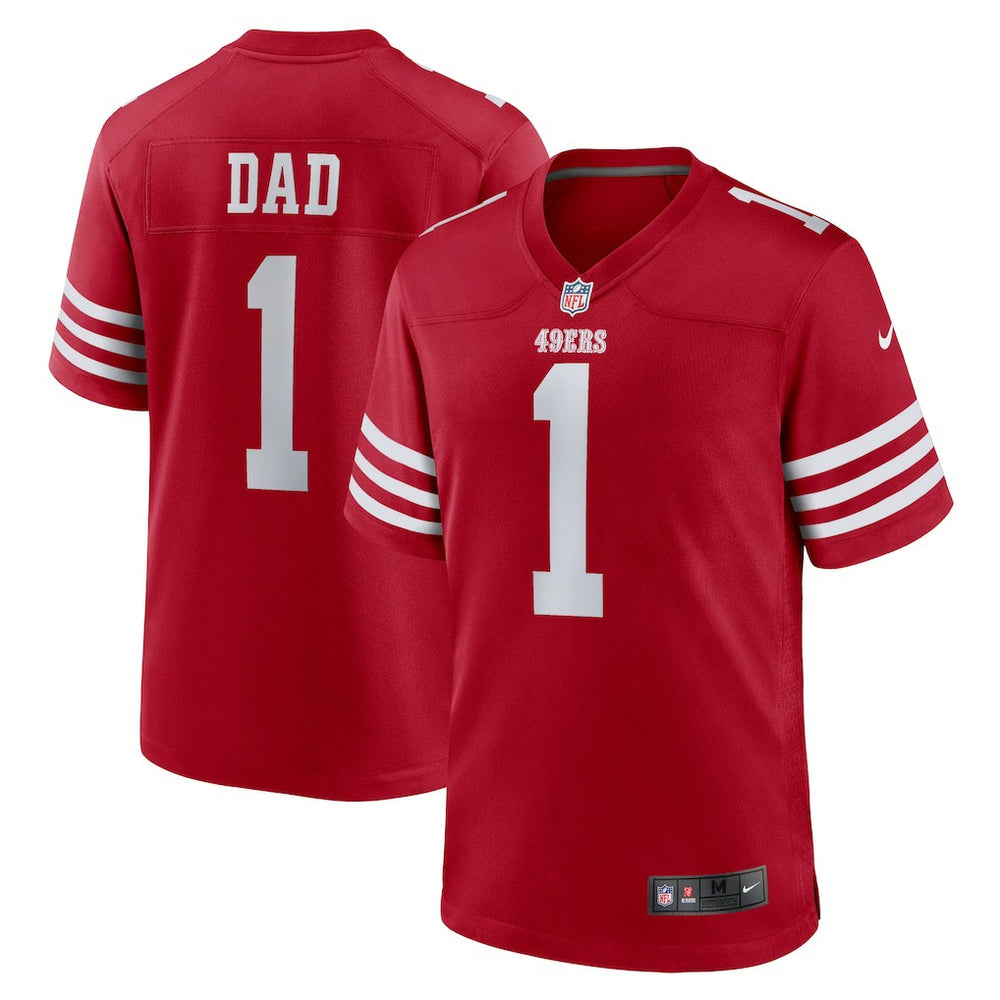 Number 1 Dad  Game Jersey - San Francisco 49ers Jerseys
