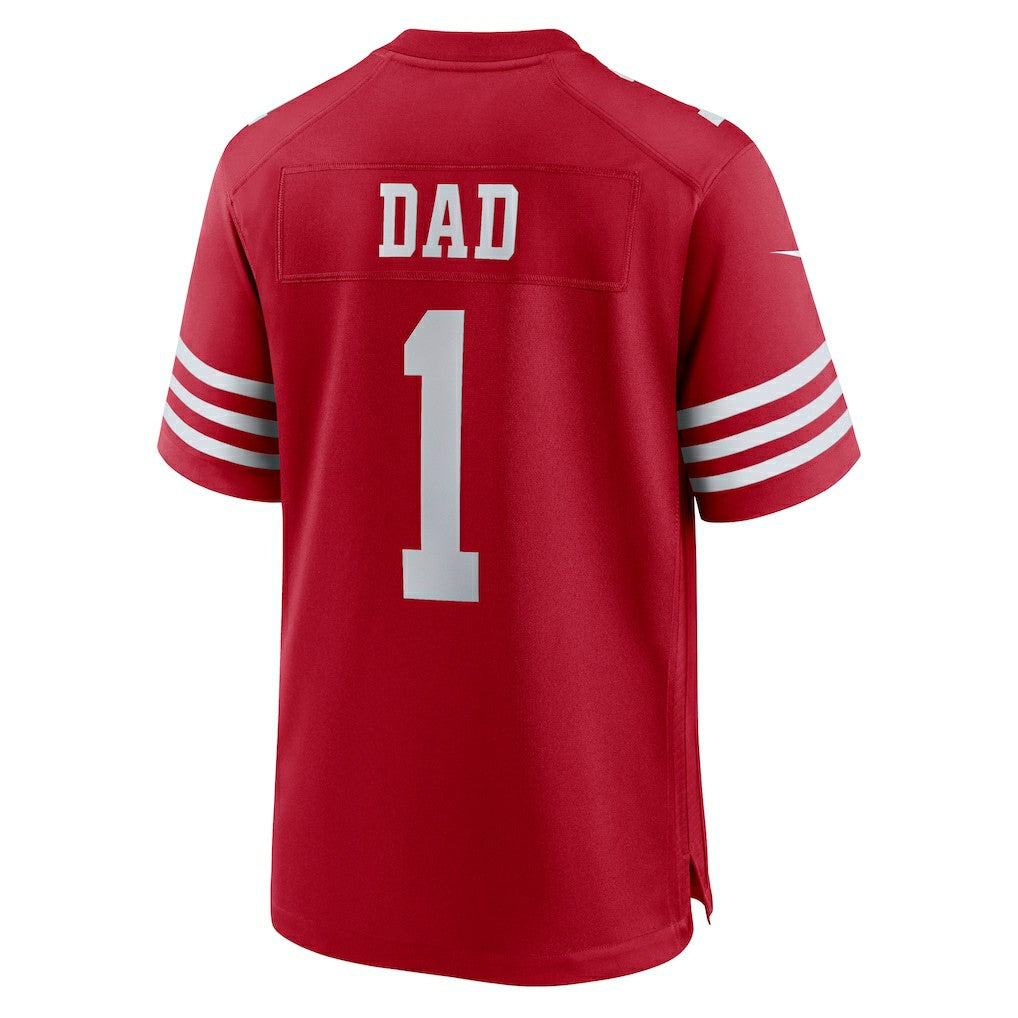Number 1 Dad  Game Jersey - San Francisco 49ers Jerseys