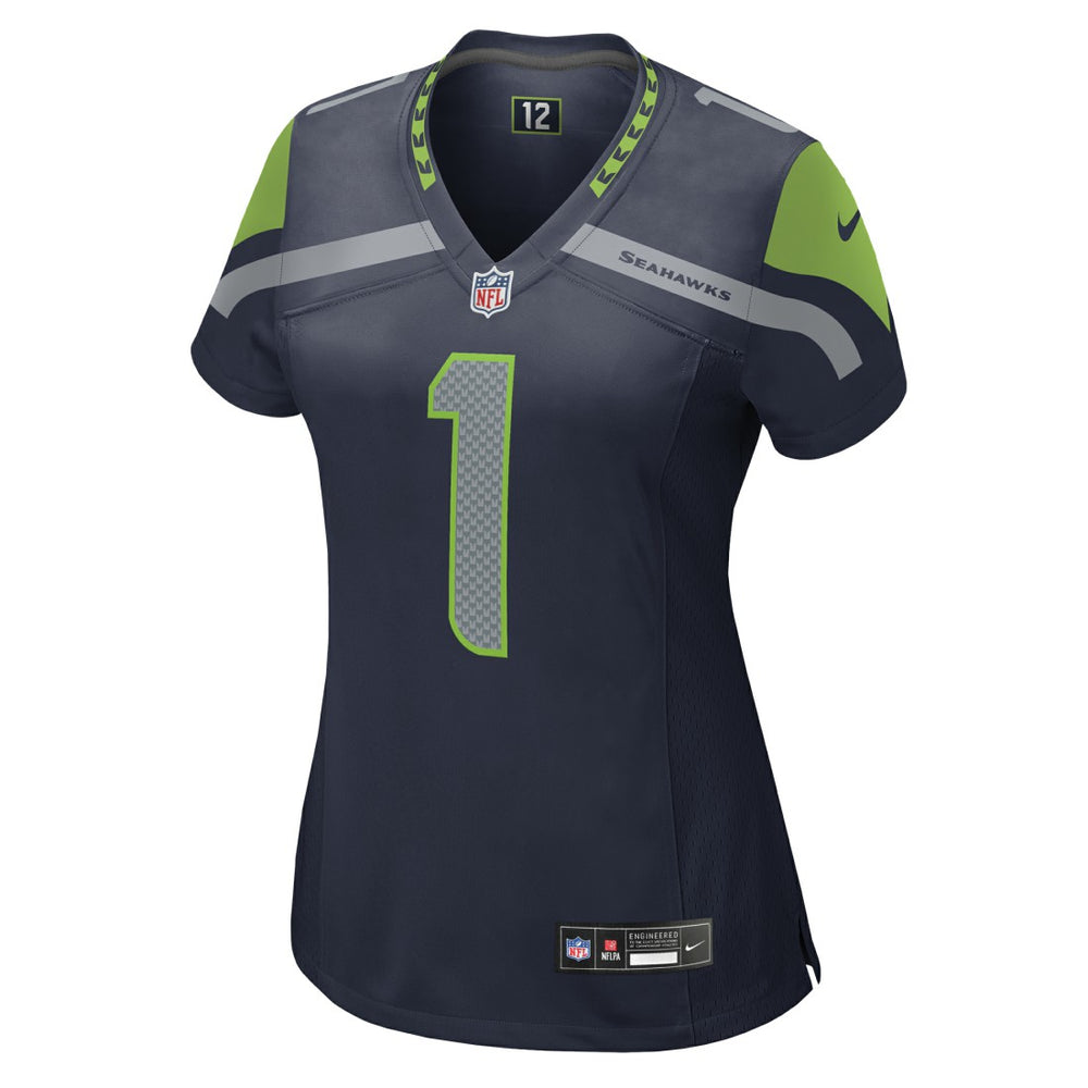 Number 1 Mom  Women's Game Jersey - Seattle Seahawks Jerseys
