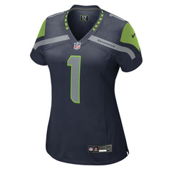 Number 1 Mom  Women's Game Jersey - Seattle Seahawks Jerseys