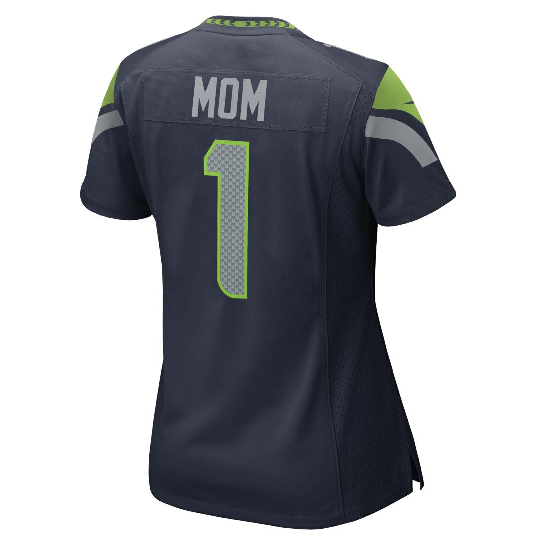 Number 1 Mom  Women's Game Jersey - Seattle Seahawks Jerseys