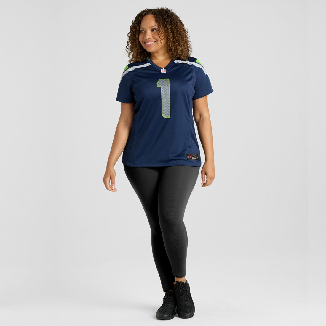 Number 1 Mom  Women's Game Jersey - Seattle Seahawks Jerseys