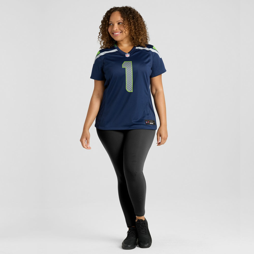 Number 1 Mom  Women's Game Jersey - Seattle Seahawks Jerseys