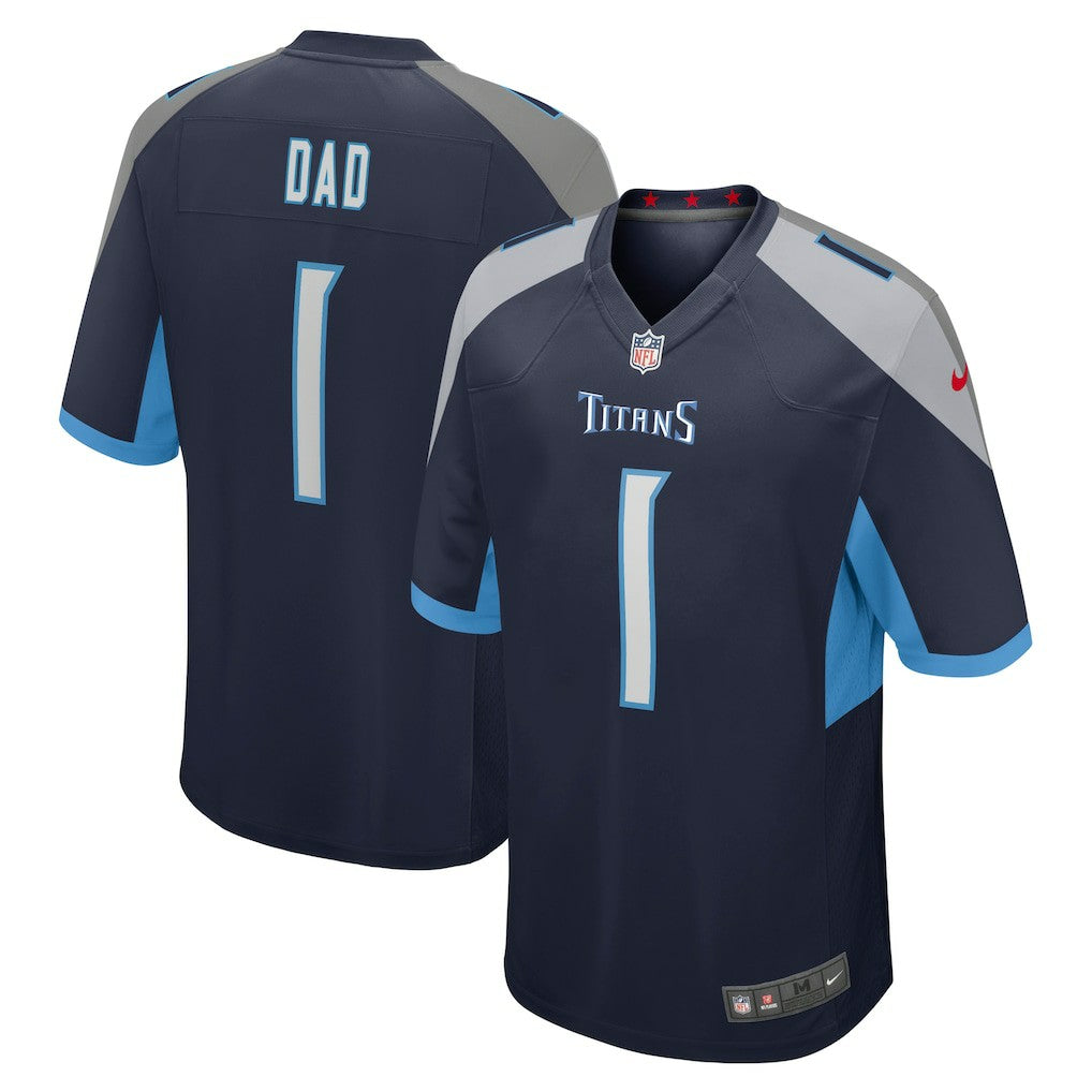 Number 1 Dad  Game Jersey - Tennessee Titans Jerseys