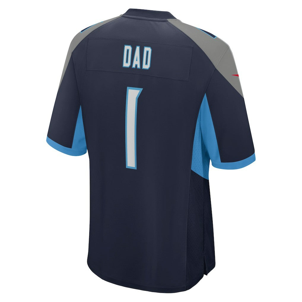 Number 1 Dad  Game Jersey - Tennessee Titans Jerseys
