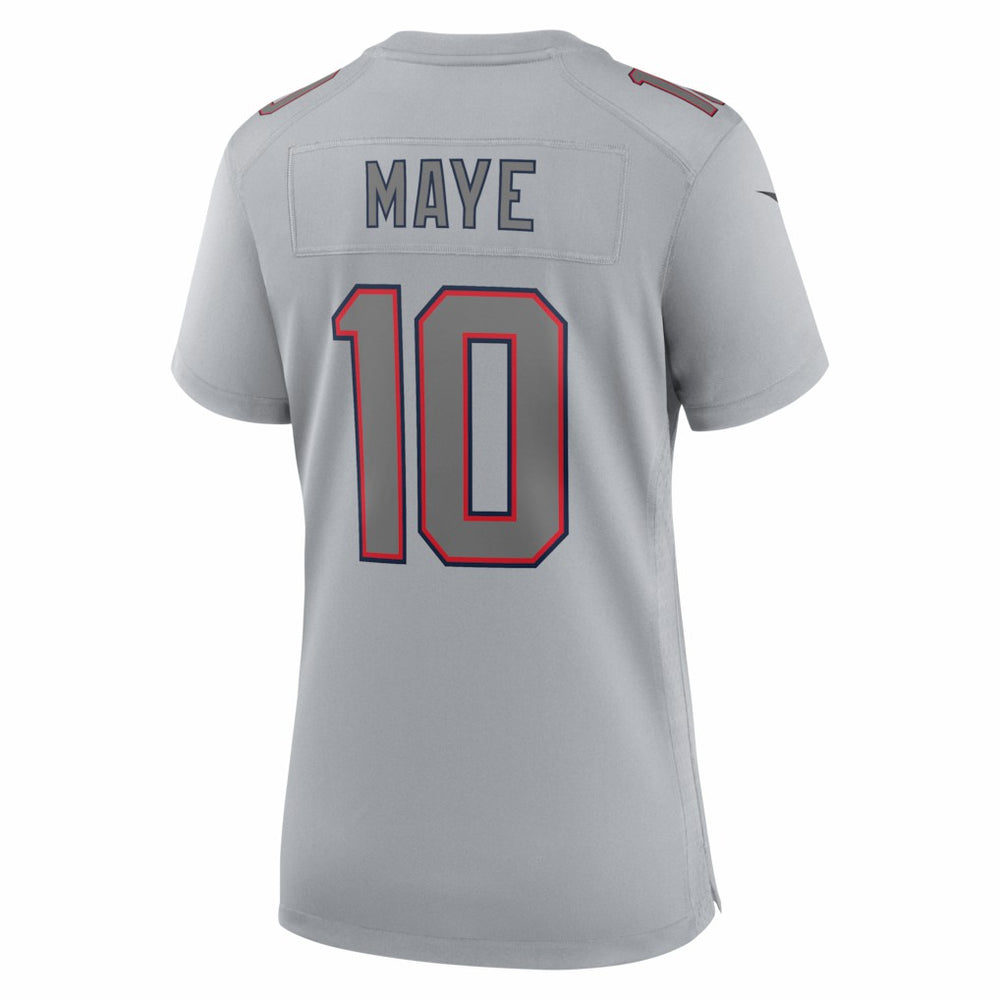 Drake Maye  Women's Super Bowl LX Patch Atmosphere Fashion Game Jersey - New England Patriots Jerseys