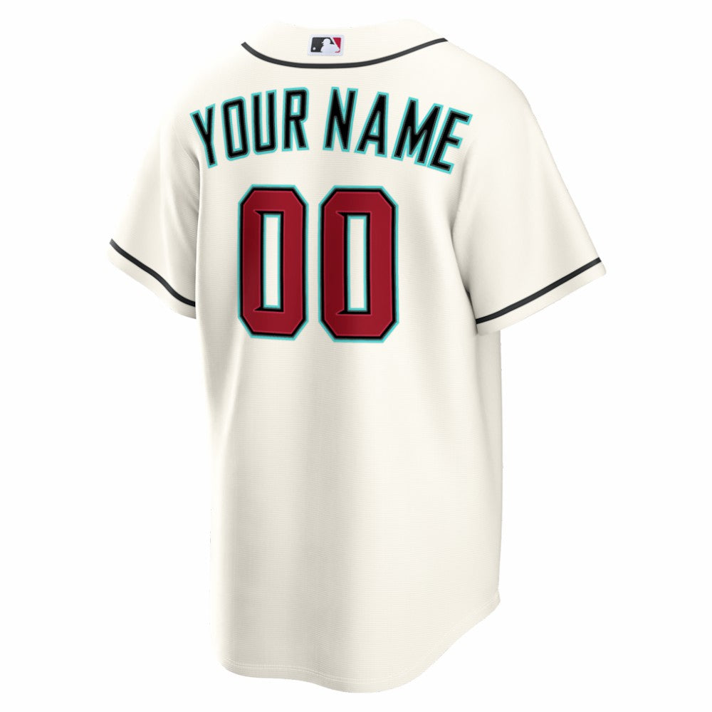 Cream Arizona Diamondbacks Nike Home Replica Custom Jersey
