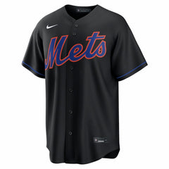 Black New York Mets Nike Alternate Replica Custom Jersey