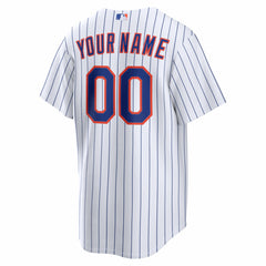 White New York Mets Nike Home Replica Custom Jersey